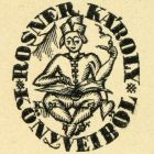 Ex-libris (bookplate) - From the books of Károly Rosner