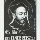 Ex-libris (bookplate) - rev. Elmer Reisz S. J.