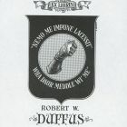 Ex-libris (bookplate) - Robert W. Duffus