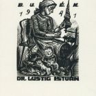 Occasional graphics - New Year's greeting: Happy New Year 1941 Dr. István Lustig