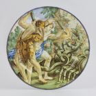 Plate - Hercules and Iolaus fighting against the Lernean Hydra