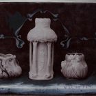 Photograph - eozin-glazed Zsolnay vases, Turin International Exhibition of Decorative Art, 1902.