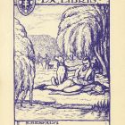 Ex-libris (bookplate) - Lajos Ebesfalvi Török