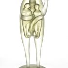 Glass sculpture - Woman with Apple