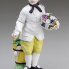 Statuette (Figure) - young man with a basket of flower