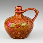 Small jug - With six-petal flowers and leaves