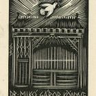 Ex-libris (bookplate) - Book of Gábor Mikó