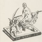 Ex-libris (bookplate) - S Zs (Zsigmond Sós)