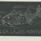 Ex-libris (bookplate) - Book of Lajos Elek