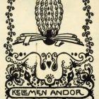 Ex-libris (bookplate) - Andor Kelemen