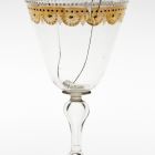 Footed wine glass