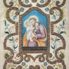 Cloister work - Saint  Joseph with the child Jesus