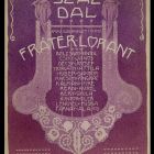 Design - cover of a sheet music collection-Száz dal (ed. Fráter Loránd)