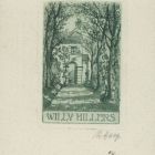 Ex-libris (bookplate) - Willy Hillers