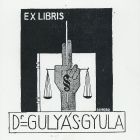 Ex-libris (bookplate) - Dr. Gyula Gulyás