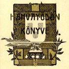 Ex-libris (bookplate) - Book of Ödön Hamvay