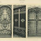 Design sheet - ironwork window and gate of the previous Royal Palace