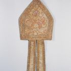 Mitre - with coral embroidery