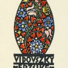 Ex-libris (bookplate) - Book of Erzsike Vidovszky