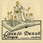 Ex-libris (bookplate) - The book of Dezső László