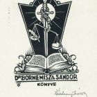 Ex-libris (bookplate) - The book of Dr Sándor Boromisza