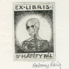 Ex-libris (bookplate) - Dr Pál Mátéfy