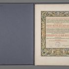 Ornamental album - Honorary diploma for Count István Bethlen from the municipality of Elek, 1926