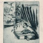 Ex-libris (bookplate) - Itala's book (Itala Békés)