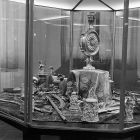 Exhibition photograph - objects from the Esterházy treasury exhibited in the Museum of Applied Arts in 1962