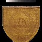 Hood from a cope - with IHS monogram
