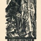 Ex-libris (bookplate) - Book of Dr. Viktor Lesi