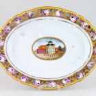 Serving platter - With the view of a baptistery (Part of Alexandra Pavlovna's table set)