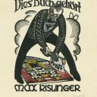 Ex-libris (bookplate) - Dies'Buch gehört Max Kislinger