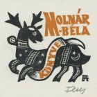 Ex-libris (bookplate) - The book of Béla Molnár