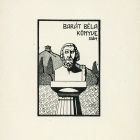 Ex-libris (bookplate) - Book of Béla Barát (ipse)