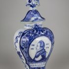 Ornamental vessel with lid - with the portrait of William V, Prince of Orange