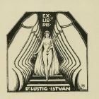 Ex-libris (bookplate) - Dr. István Lustig