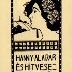 Ex-libris (bookplate) - From the books of Aladár Hanny and his wife