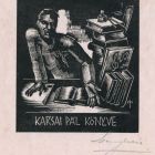 Ex-libris (bookplate) - Book of Pál Karsai