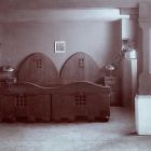 Exhibition photograph - bedroom furniture, Ede Thoroczkai Wigand's exhibition at Marosvásárhely (Târgu Mureş, Romania), 1910