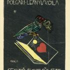 Ex-libris (bookplate) - Support Association of the Debrecen Israelite Civic Girls' School