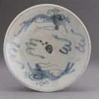 Plate - With two dragons coiling around a flaming pearl (from the cargo of the Hatcher shipwreck)