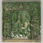 Stove tile - depicting the allegory of Arithmetic