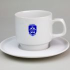 Coffee cup and saucer - Food service tableware for the café of the Hotel Budapest (Körszálló) - Diploma work