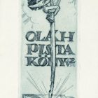 Ex-libris (bookplate) - The book of Pista Oláh