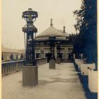 Exhibition photograph - Garden lamp, restaurant of the German group, St. Louis Universal Exposition, 1904