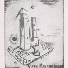 Ex-libris (bookplate) - Gianni Mantero Ingegner