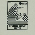 Ex-libris (bookplate) - The boook of Dr István Lustig