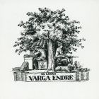 Ex-libris (bookplate) - Endre Varga
