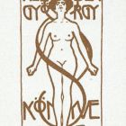 Ex-libris (bookplate) - Book of Dr. György Hollaender